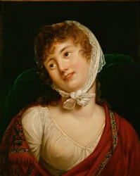 Marie Walewska, Napoleons geliefde en moeder van zijn natuurlijke zoon Alexander ... (olieverf op doek)