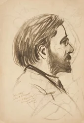 Portretschets van Louis M. Eilshemius, 1903