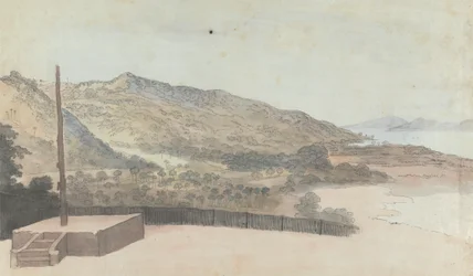 Landschap met rivier of meer