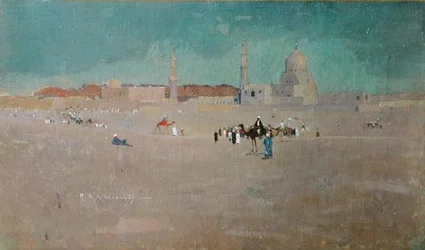 Een scène in Egypte, ca. 1890