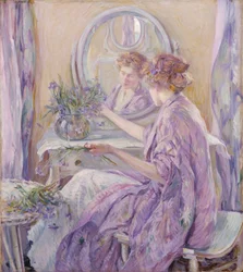 De violette kimono