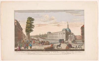 Gezicht op de Beurs te Rotterdam