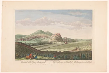 Gezicht op de stad Edinburgh West view of the city of Edinburgh (titel op object) Schotland (serie titel)