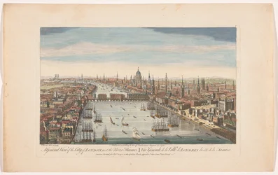 Gezicht op de stad Londen