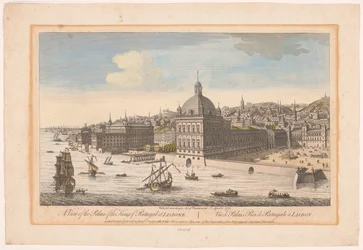 Gezicht op het Koninklijk Paleis te Lissabon