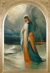 Jezus liep naar hen toe, lopend op de zee, 19e eeuw
