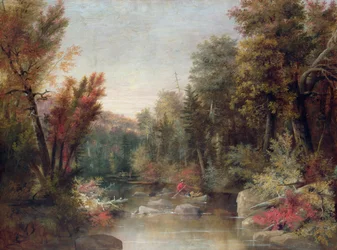 Vissers in herfsttooi (olieverf op doek)