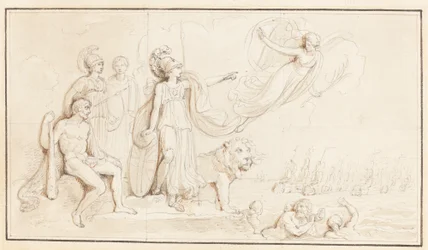 Een allegorie van de zeemacht van Groot-Brittannië