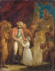 De Twee Zonen van Tipu Sahib, Sultan van Mysore, Overgedragen als Gijzelaars aan Generaal Cornwallis (1738-1805)