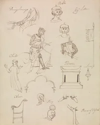 Figurenstudies voor middeleeuws adellijk leven