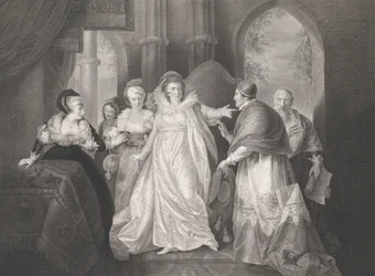 Koningin Catherine, Kardinaal Wolsey en Kardinaal Campeius, voor het eerst gepubliceerd 1796, heruitgegeven 1852