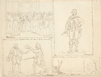 Vier schetsen, 1824
