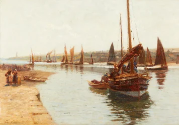 Aankomst van de Haringvisserij, Montrose