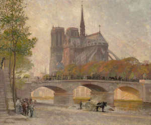 Notre Dame de Paris, ca.1890 (olieverf op doek)