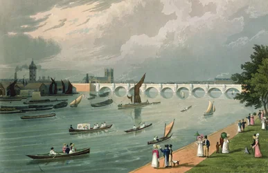 Uitzicht op Waterloo Bridge, uitgegeven door Colnaghi und Co.