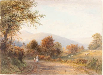 Weg naar Abergavenny vanuit Llanfoist