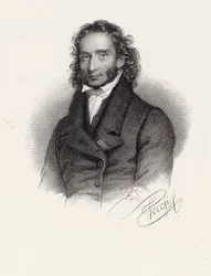 Portret van Niccolò Paganini 1782-1840, 1830