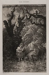 De dood en de jonge moeder, 1861