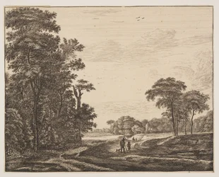Plaat 2, uit Zes gezichten in het Haagse bos