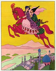 Het Paard dat hen de lucht in tilt, illustratie voor 