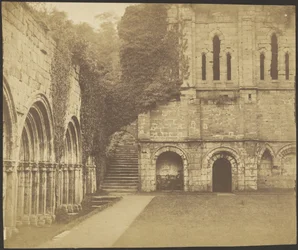 Fountains Abbey, zuidoostelijke hoek van het klooster