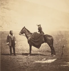 Henry Duberly Esq., betaalmeester, 8e Huzaren  Mrs. Duberly.
