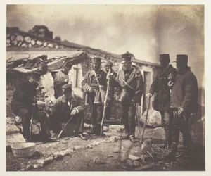 Luitenant-kolonel Shadforth en officieren van het 57e regiment