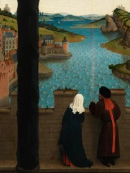 Detail (Sint Lucas tekent het Portret van de Maagd)