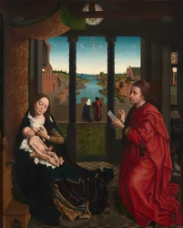 Sint Lucas tekent het portret van de Maagd