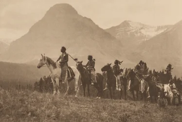 De paszoekers, Piegan, Montana,1913 (foto)