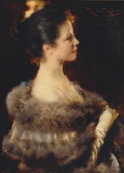 Vrouw in Avondjurk