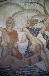 Ontvoering van Hylas door Nimfen, mozaïek in Huis van Venus in Romeinse stad Volubilis