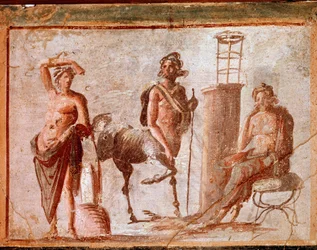 Centaur met Apollo en Asclepius