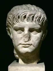 Hoofd van Nero (37-68 AD) (marmer)