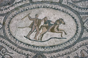 Hercules en de Amazonekoningin, van de vloer van 