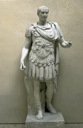 Julius Caesar (Giulio Cesare) (100-44 v.Chr.) Beeldhouwwerk - Museo della Civilta romana, Rome