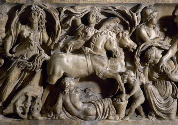 De Ontvoering van Proserpina (detail) (marmer)