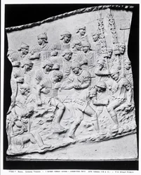Romeinse Soldaten die de Gewonden Behandelen, een afgietsel van Trajanus