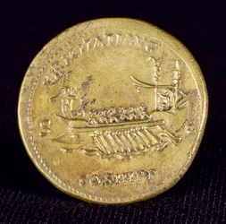 Sestertius van keizer Hadrianus (76-138) uit Newcastle-Upon-Tyne, 132 AD