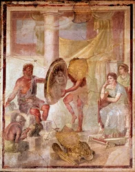 Thetis bij de smidse van Vulcanus (fresco)