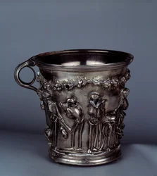 Tresor de Boscoreale: timbale met skeletten
