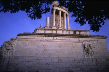 Trofee van Augustus in La Turbie. Romeins monument uit de 1e eeuw.