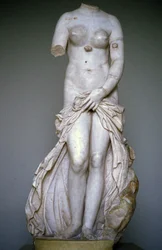 Venus Landolina of Anadyomene. Beeldhouwwerk, Museum van Syracuse, Sicilië, Italië.