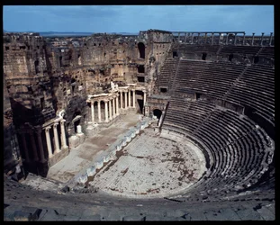 Uitzicht op het theater