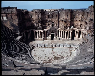 Uitzicht op het theater