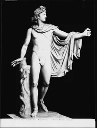 Apollo Belvedere, Romeinse kopie van een Grieks origineel uit de 4e eeuw v.Chr. (marmer) (post restauratie)