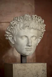 Kunst Rome Hoofd van de keizer Augustus (63 BC - 14 AD) marmer