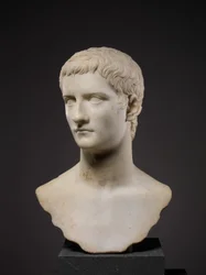 Portretbuste van keizer Gaius, bekend als Caligula, 37-41 n.Chr. (marmer)