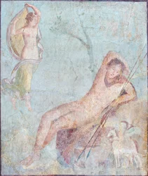 Selene en Endymion, 62-79 na Chr., uit Pompeii (fresco)