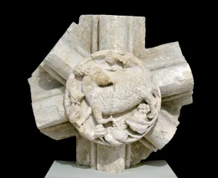 Een lam, gewelf van de Sint-Laurentiuskapel